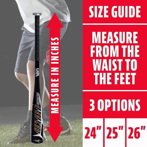 Franklin Sports Kids Teeball Bats  Venom  Barracuda Aluminum  Composite Teeball Bats  USA Baseball Certified Boys  Girls Bats for Kids  Youth Metal Bats  Drop 10 to 13 Teeball BatsBlack 258 Barrel