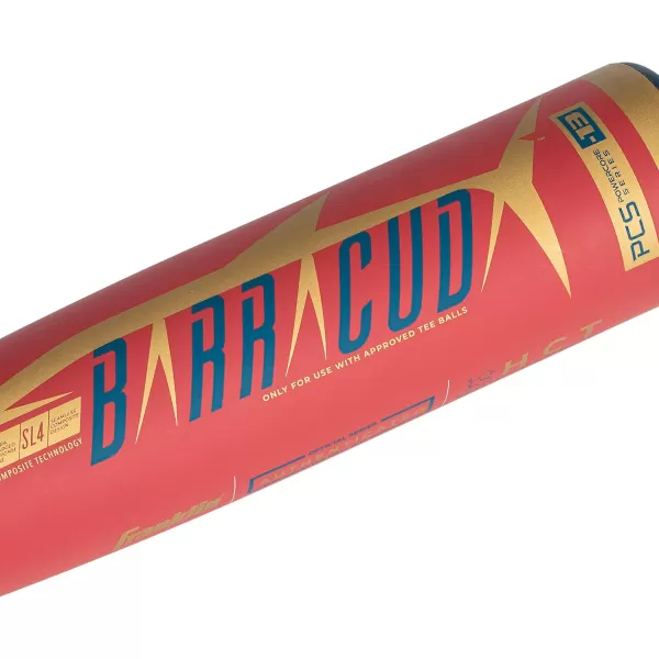 Franklin Sports Kids Teeball Bats  Venom  Barracuda Aluminum  Composite Teeball Bats  USA Baseball Certified Boys  Girls Bats for Kids  Youth Metal Bats  Drop 10 to 13 Teeball BatsRed 258 Barrel