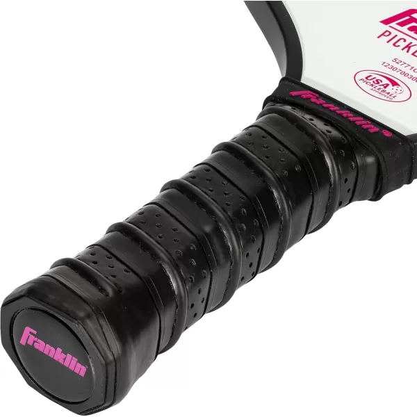 Franklin Sports Pickleball Paddle  Pilot Polypropylene Core Pickleball Racket  Official USA Pickleball USAPA Approved Pickleball Paddle  Lightweight Pro Racket  10mm Thick CorePink