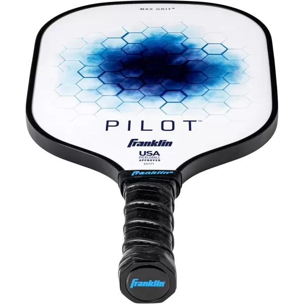 Franklin Sports Pickleball Paddle  Pilot Polypropylene Core Pickleball Racket  Official USA Pickleball USAPA Approved Pickleball Paddle  Lightweight Pro Racket  10mm Thick CoreBlue  Red