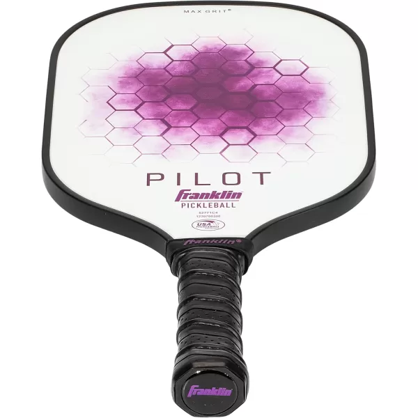 Franklin Sports Pickleball Paddle  Pilot Polypropylene Core Pickleball Racket  Official USA Pickleball USAPA Approved Pickleball Paddle  Lightweight Pro Racket  10mm Thick CorePurple