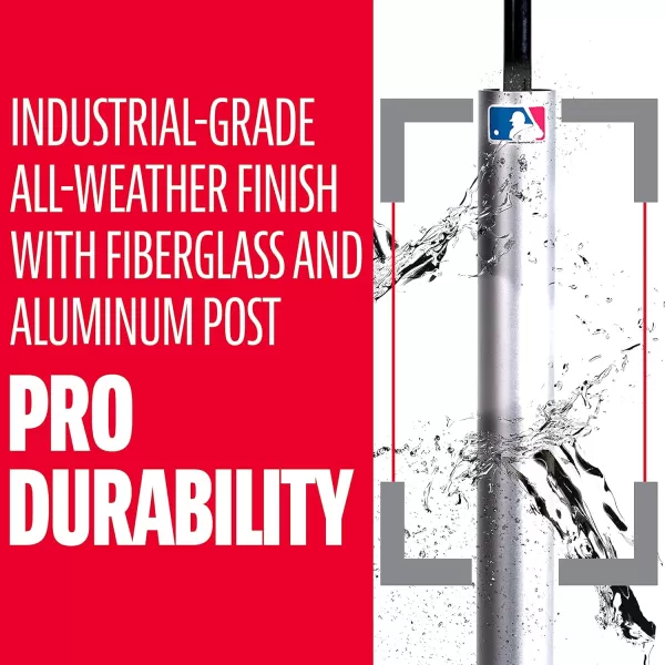 Franklin Sports Portable Batting Tee  Industrial Grade Adjustable Baseball and Softball Hitting Tee  Weighted Base For Stability  Portable Tee For Practice Anywhere