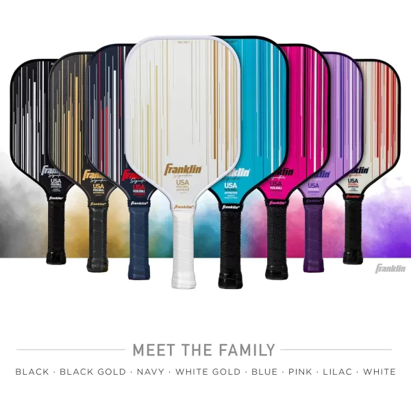 Franklin Sports Pro Pickleball Paddles  Signature Series Pro Pickleball Paddle with MaxGrit Surface  USA Pickleball USAPA Approved Tournament Pickleball Paddles  13mm  16mm Polypropylene CoresNavy