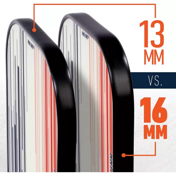 Franklin Sports Pro Pickleball Paddles  Signature Series Pro Pickleball Paddle with MaxGrit Surface  USA Pickleball USAPA Approved Tournament Pickleball Paddles  13mm  16mm Polypropylene CoresPro Player  White