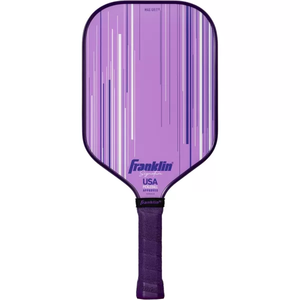Franklin Sports Pro Pickleball Paddles  Signature Series Pro Pickleball Paddle with MaxGrit Surface  USA Pickleball USAPA Approved Tournament Pickleball Paddles  13mm  16mm Polypropylene CoresLilac