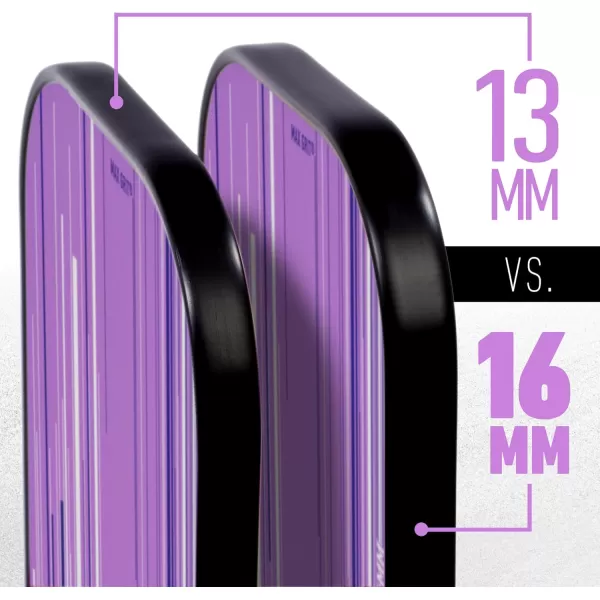 Franklin Sports Pro Pickleball Paddles  Signature Series Pro Pickleball Paddle with MaxGrit Surface  USA Pickleball USAPA Approved Tournament Pickleball Paddles  13mm  16mm Polypropylene CoresLilac