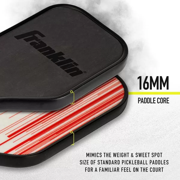 Franklin Sports Sweet Spot Training Pickleball Paddle  The Original Pickleball Trainer Practice Paddle  Mini Paddle Head  Extra Long Handle for Shot  Swing Training  16mm Core  T700 Carbon Face