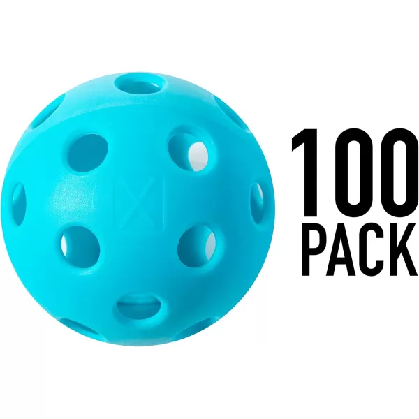 Franklin Sports X26 Indoor Pickleballs  Indoor Court Pickleball Balls  3 Pack 12 Pack  Bulk 100 Pack of Pickleballs  USA Pickleball USAPA Approved Tournament Pickleballs  Multiple ColorsBlue
