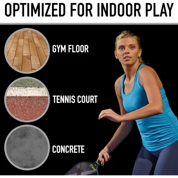 Franklin Sports X26 Indoor Pickleballs  Indoor Court Pickleball Balls  3 Pack 12 Pack  Bulk 100 Pack of Pickleballs  USA Pickleball USAPA Approved Tournament Pickleballs  Multiple ColorsLime Green