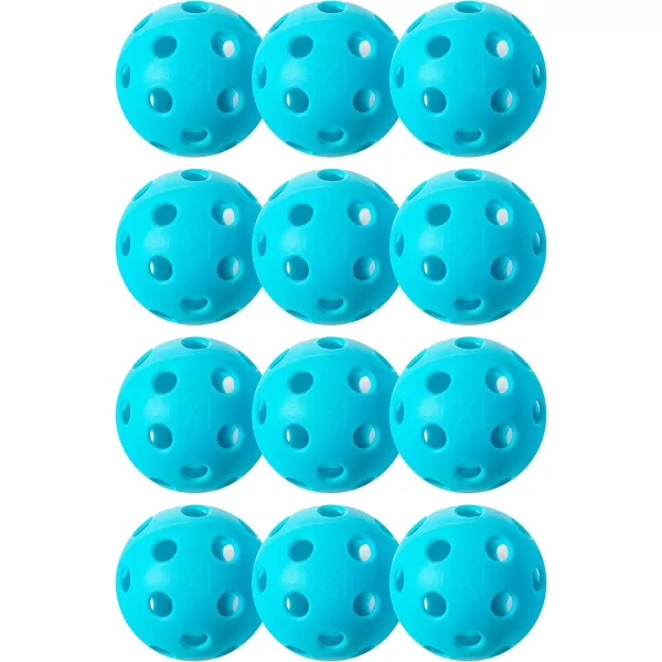 Franklin Sports X26 Indoor Pickleballs  Indoor Court Pickleball Balls  3 Pack 12 Pack  Bulk 100 Pack of Pickleballs  USA Pickleball USAPA Approved Tournament Pickleballs  Multiple ColorsBlue