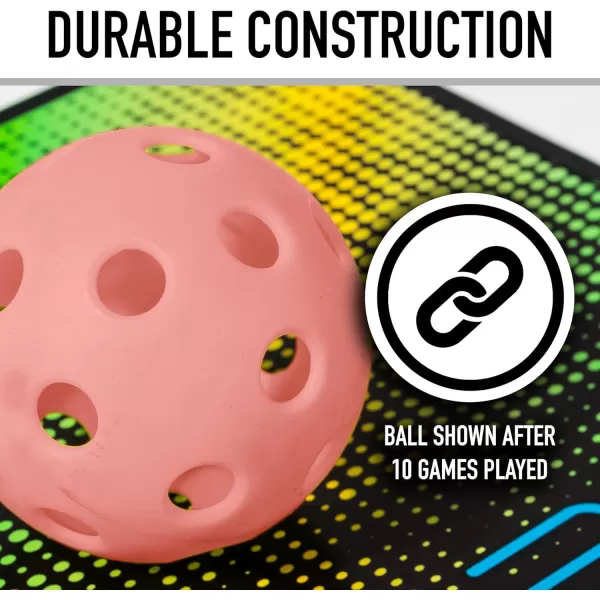 Franklin Sports X26 Indoor Pickleballs  Indoor Court Pickleball Balls  3 Pack 12 Pack  Bulk 100 Pack of Pickleballs  USA Pickleball USAPA Approved Tournament Pickleballs  Multiple ColorsPeach