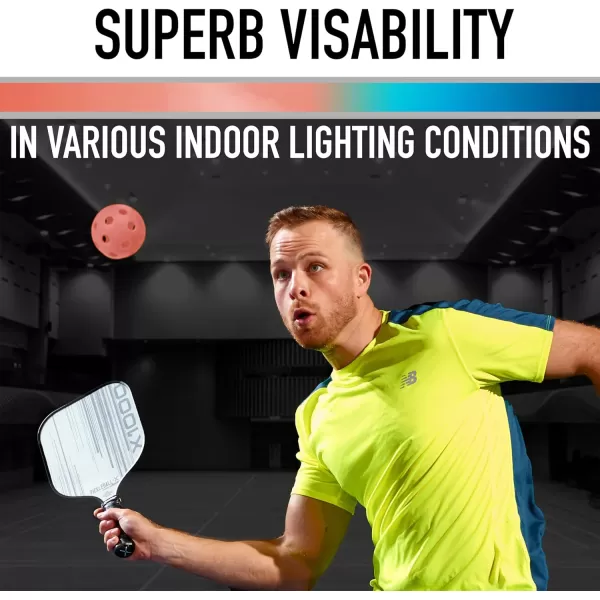 Franklin Sports X26 Indoor Pickleballs  Indoor Court Pickleball Balls  3 Pack 12 Pack  Bulk 100 Pack of Pickleballs  USA Pickleball USAPA Approved Tournament Pickleballs  Multiple ColorsPeach