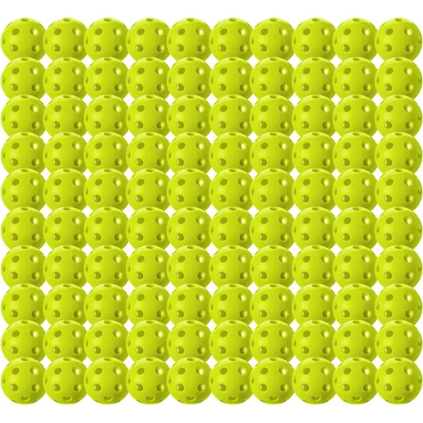 Franklin Sports X26 Indoor Pickleballs  Indoor Court Pickleball Balls  3 Pack 12 Pack  Bulk 100 Pack of Pickleballs  USA Pickleball USAPA Approved Tournament Pickleballs  Multiple ColorsLime Green