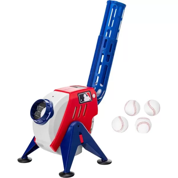 Franklin Sports Kids Pitching Machine  Plastic Baseball Pitching Machine for Kids Batting Practice  MLB Power Pitcher with Adjustable SpeedsPitching Machine