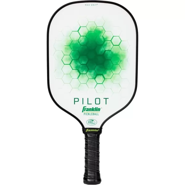Franklin Sports Pickleball Paddle  Pilot Polypropylene Core Pickleball Racket  Official USA Pickleball USAPA Approved Pickleball Paddle  Lightweight Pro Racket  10mm Thick CoreGreen