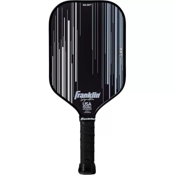 Franklin Sports Pro Pickleball Paddles  Signature Series Pro Pickleball Paddle with MaxGrit Surface  USA Pickleball USAPA Approved Tournament Pickleball Paddles  13mm  16mm Polypropylene CoresPro Player  White