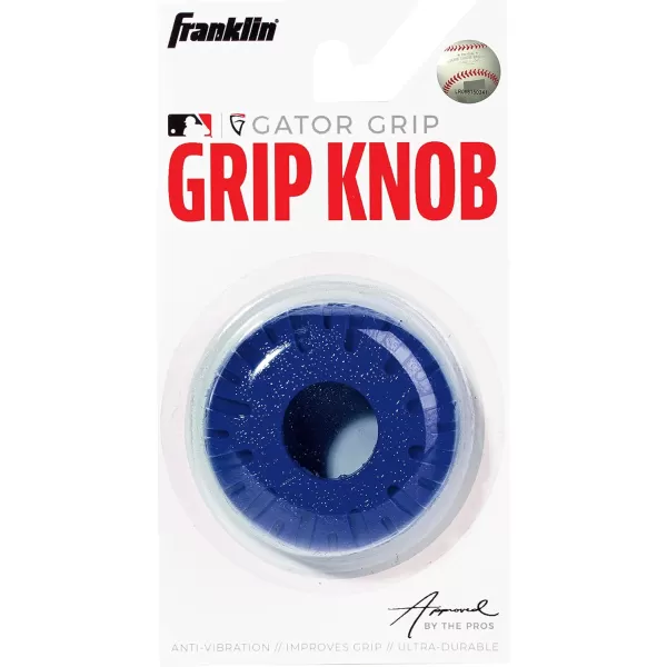 Franklin Sports Baseball Bat Grip Knob  Gator Grip Bat Nub  Baseball and Softball Bat Grip Knob  Improved Grip and Sting ReducerNavy