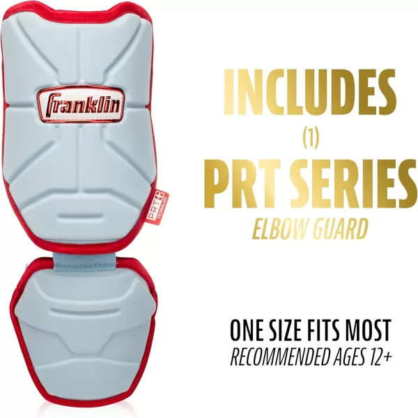 Franklin Sports Baseball Elbow Guard  PRT Series Adult Baseball  Softball Elbow Shield for BattingCarolina BlueRed