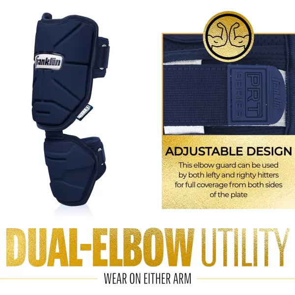 Franklin Sports Baseball Elbow Guard  PRT Series Adult Baseball  Softball Elbow Shield for BattingNavy