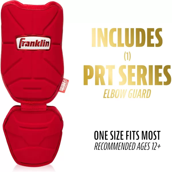Franklin Sports Baseball Elbow Guard  PRT Series Adult Baseball  Softball Elbow Shield for BattingRed