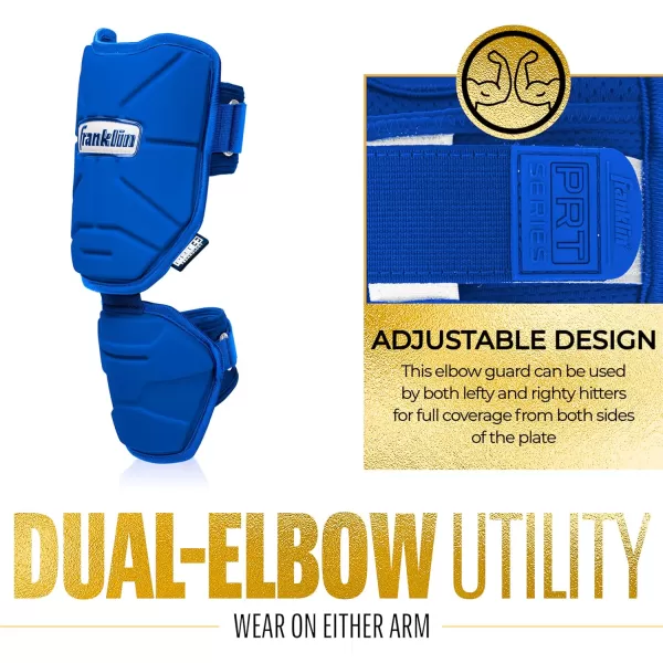 Franklin Sports Baseball Elbow Guard  PRT Series Adult Baseball  Softball Elbow Shield for BattingRoyal