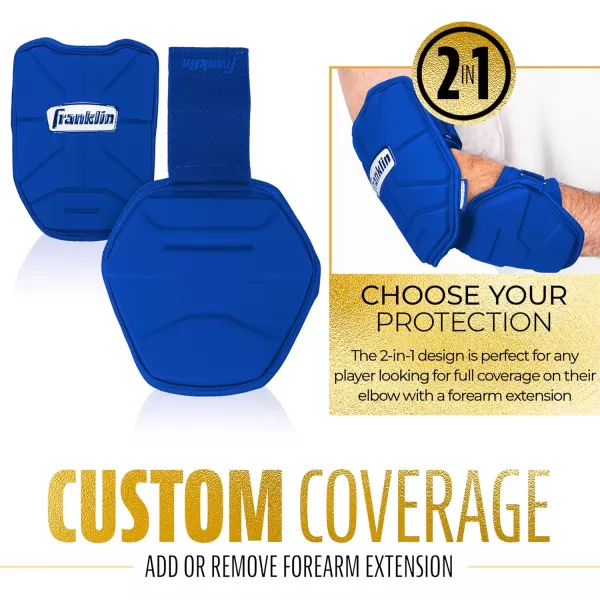 Franklin Sports Baseball Elbow Guard  PRT Series Adult Baseball  Softball Elbow Shield for BattingRoyal