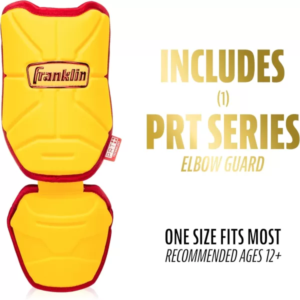 Franklin Sports Baseball Elbow Guard  PRT Series Adult Baseball  Softball Elbow Shield for BattingYellowRed