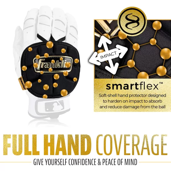 Franklin Sports Baseball Hand Guard  PRT LT Series Adult Hand Protector for Batting  Protective Hand Shield for Right  Left Hand Hitters  Adjustable OneSize  AdultBlack