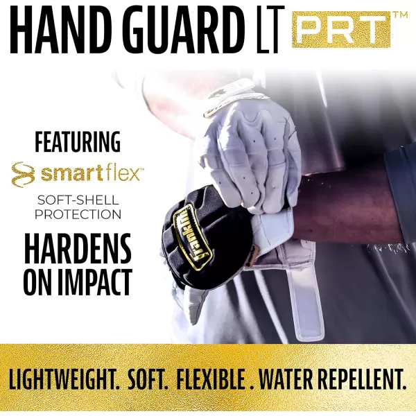 Franklin Sports Baseball Hand Guard  PRT LT Series Adult Hand Protector for Batting  Protective Hand Shield for Right  Left Hand Hitters  Adjustable OneSize  AdultBlack