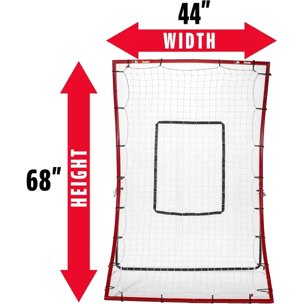 Franklin Sports Baseball Rebounders  Pitchback Nest  Pitch Return Trainer  Rebound Net with Attachable Pitching Target All Angle Fielding Rebound Net for Grounders  Pop Flies68 x 44 inch