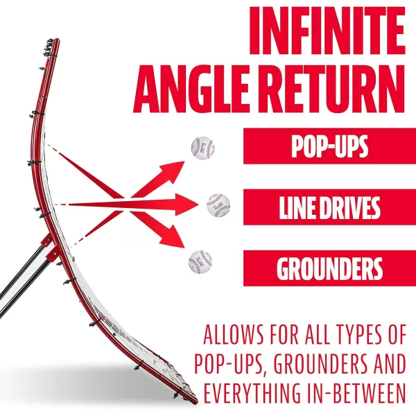 Franklin Sports Baseball Rebounders  Pitchback Nest  Pitch Return Trainer  Rebound Net with Attachable Pitching Target All Angle Fielding Rebound Net for Grounders  Pop Flies68 x 48 inch