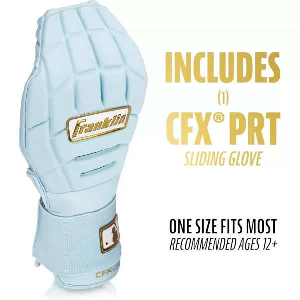 Franklin Sports MLB Baseball  Softball Sliding Mitt  CFX PRT Adult  Youth Protective Baserunning Sliding Gloves  Left  Right Hand Mitt  Hand  Wrist Protector for Running  Kids  Adults SizesCarolina Blue