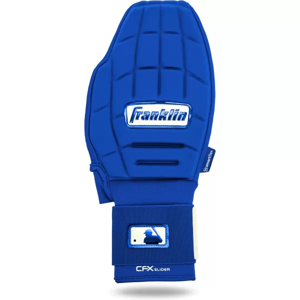 Franklin Sports MLB Baseball  Softball Sliding Mitt  CFX PRT Adult  Youth Protective Baserunning Sliding Gloves  Left  Right Hand Mitt  Hand  Wrist Protector for Running  Kids  Adults SizesRoyal
