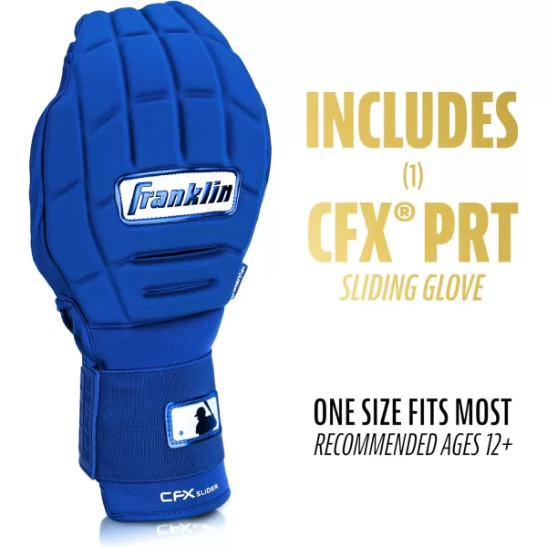 Franklin Sports MLB Baseball  Softball Sliding Mitt  CFX PRT Adult  Youth Protective Baserunning Sliding Gloves  Left  Right Hand Mitt  Hand  Wrist Protector for Running  Kids  Adults SizesRoyal