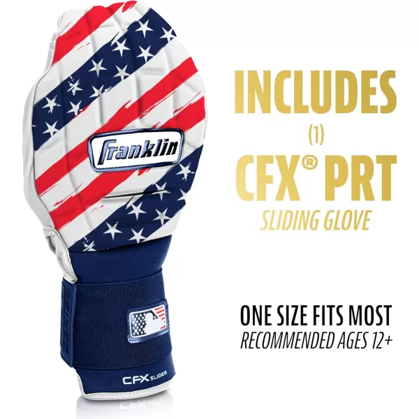 Franklin Sports MLB Baseball  Softball Sliding Mitt  CFX PRT Adult  Youth Protective Baserunning Sliding Gloves  Left  Right Hand Mitt  Hand  Wrist Protector for Running  Kids  Adults SizesUSA