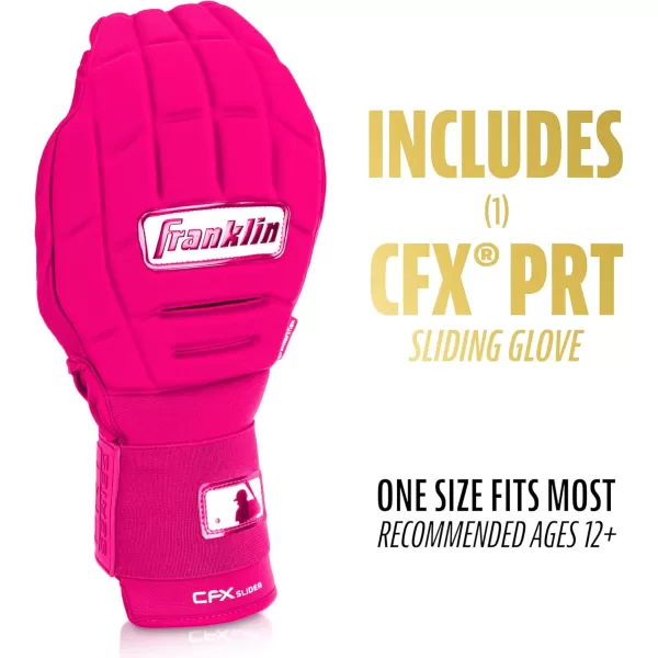 Franklin Sports MLB Baseball  Softball Sliding Mitt  CFX PRT Adult  Youth Protective Baserunning Sliding Gloves  Left  Right Hand Mitt  Hand  Wrist Protector for Running  Kids  Adults SizesOptic Pink