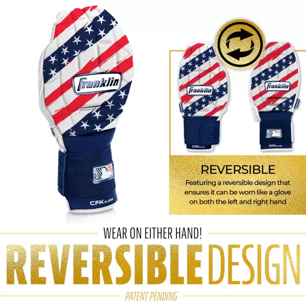 Franklin Sports MLB Baseball  Softball Sliding Mitt  CFX PRT Adult  Youth Protective Baserunning Sliding Gloves  Left  Right Hand Mitt  Hand  Wrist Protector for Running  Kids  Adults SizesUSA