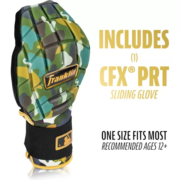 Franklin Sports MLB Baseball  Softball Sliding Mitt  CFX PRT Adult  Youth Protective Baserunning Sliding Gloves  Left  Right Hand Mitt  Hand  Wrist Protector for Running  Kids  Adults SizesCamouflage