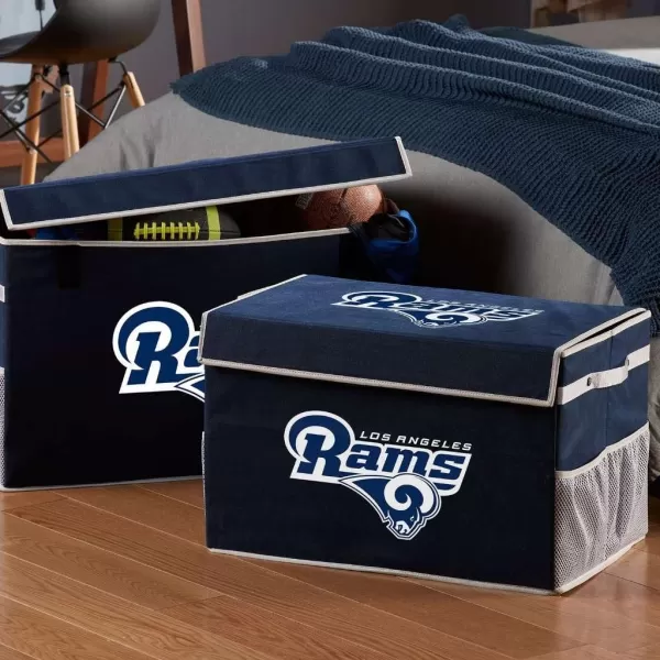 Franklin Sports NFL Los Angeles Rams Folding Storage Footlocker Bins  Official NFL Team Storage Organizers  Collapsible Containers  Small