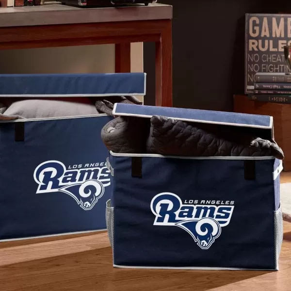 Franklin Sports NFL Los Angeles Rams Folding Storage Footlocker Bins  Official NFL Team Storage Organizers  Collapsible Containers  Small