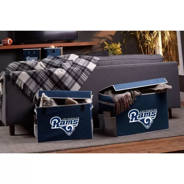 Franklin Sports NFL Los Angeles Rams Folding Storage Footlocker Bins  Official NFL Team Storage Organizers  Collapsible Containers  Small