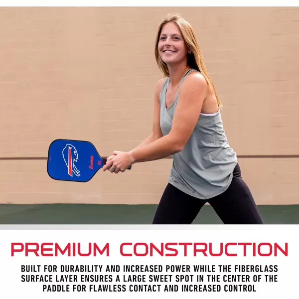 Franklin Sports NFL Pro Pickleball Paddle  13MM Signature Series Pro Pickleball Paddle with MaxGrit Surface  Official NFL Team  USAP Approved  Premium Quality  Authentic NFL Team LogosTeam Specific