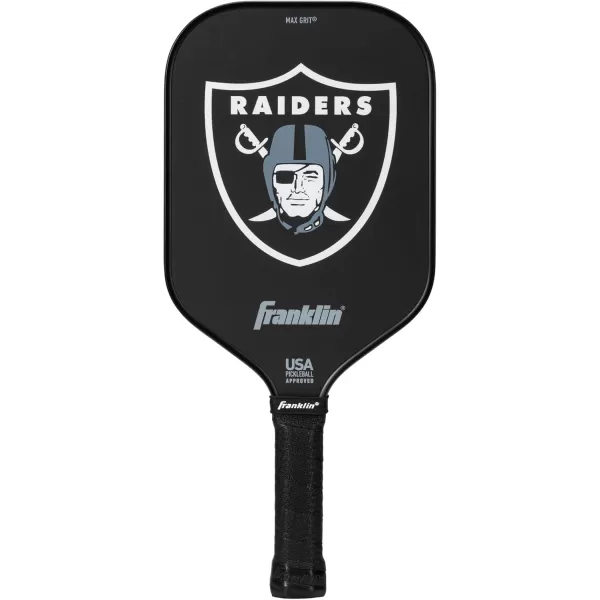 Franklin Sports NFL Pro Pickleball Paddle  13MM Signature Series Pro Pickleball Paddle with MaxGrit Surface  Official NFL Team  USAP Approved  Premium Quality  Authentic NFL Team LogosTeam Specific
