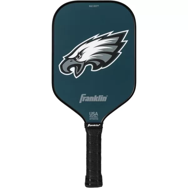 Franklin Sports NFL Pro Pickleball Paddle  13MM Signature Series Pro Pickleball Paddle with MaxGrit Surface  Official NFL Team  USAP Approved  Premium Quality  Authentic NFL Team LogosTeam Specific