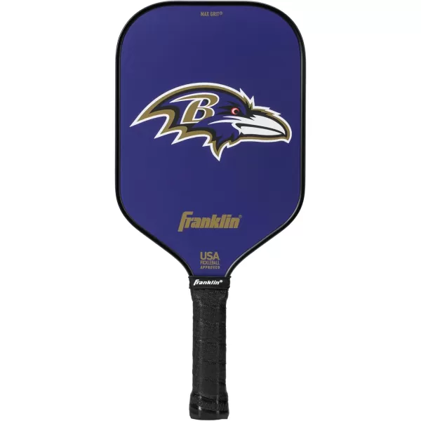 Franklin Sports NFL Pro Pickleball Paddle  13MM Signature Series Pro Pickleball Paddle with MaxGrit Surface  Official NFL Team  USAP Approved  Premium Quality  Authentic NFL Team LogosTeam Specific