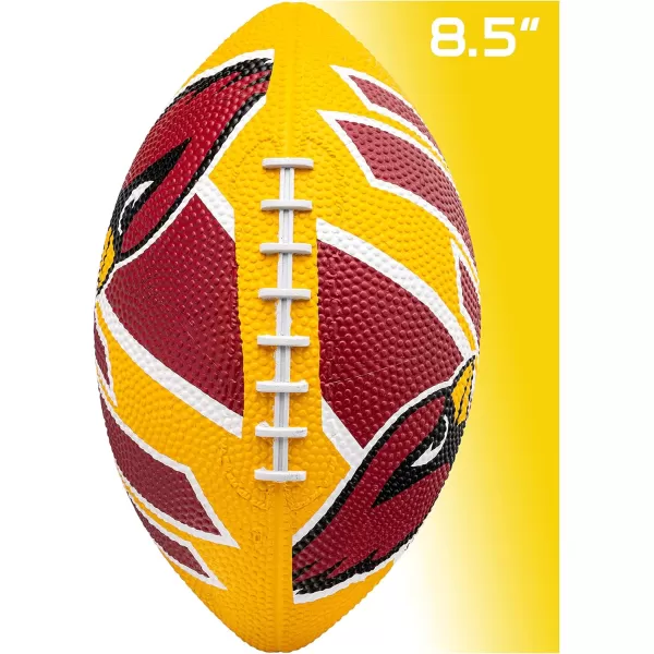 Franklin Sports NFL Team Footballs  Rubber Youth Mini Footballs for All NFL Teams  Kids Junior 85quot Football  Official NFL Licensed FootballsArizona Cardinals