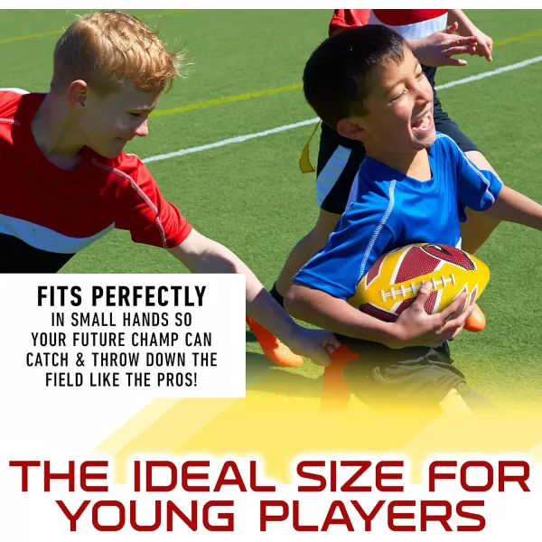 Franklin Sports NFL Team Footballs  Rubber Youth Mini Footballs for All NFL Teams  Kids Junior 85quot Football  Official NFL Licensed FootballsArizona Cardinals