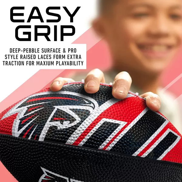 Franklin Sports NFL Team Footballs  Rubber Youth Mini Footballs for All NFL Teams  Kids Junior 85quot Football  Official NFL Licensed FootballsAtlanta Falcons