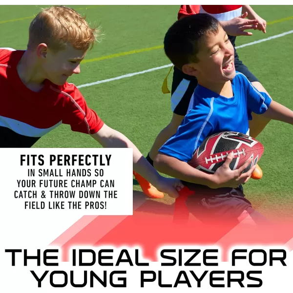 Franklin Sports NFL Team Footballs  Rubber Youth Mini Footballs for All NFL Teams  Kids Junior 85quot Football  Official NFL Licensed FootballsAtlanta Falcons