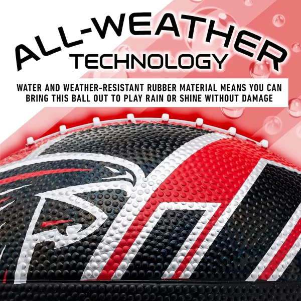 Franklin Sports NFL Team Footballs  Rubber Youth Mini Footballs for All NFL Teams  Kids Junior 85quot Football  Official NFL Licensed FootballsAtlanta Falcons